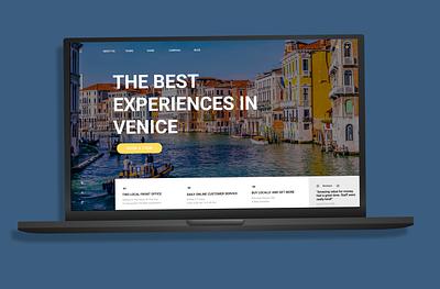 Venice - tour website for tourists booking branding concierge graphic design product design travel ui ux uxui visit website