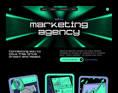 Design concept development for a marketing agency agency concept creative design desktop e commerce landing landing page landing page design landingpage marketing web web app web design web development webdesign website website design