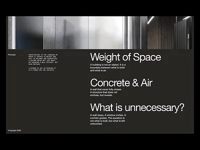 Interior Design Studio. About Page architecture art direction brand brand identity design furniture helvetica home page interior main page minimalism portfolio pportfolio project typography ui web design website white space