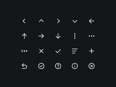 Navigation Icons app arrows check mark cinema cinema online cinema design system done dribbble error graphic design icon icon set iconography menu navigation icons style guide ui