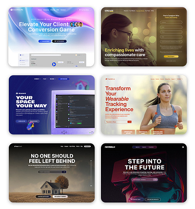 6 Hero Design Freebies figma free free design free landing page freebie hero landing page template ui ui design web design