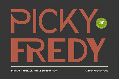 Picky Fredy | Display Typeface branding