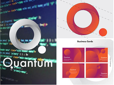 Quantum GmbH logo design & Identity brand design branding graphic design logo