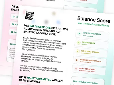 Balance Score 📊 | UX/UI Flyer Concept branding flyer graphic design healthy motion graphics ui ux