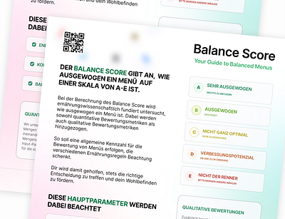 Balance Score 📊 | UX/UI Flyer Concept branding flyer graphic design healthy motion graphics ui ux