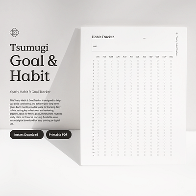 Tsumugi Goal & Habit Tracker goal habit planner tracker