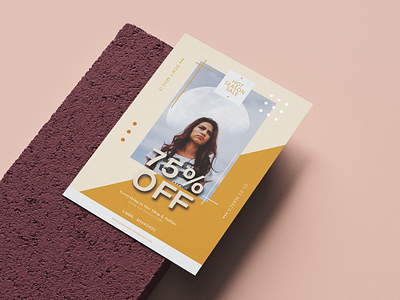 Flyer design | sale 75% | PSD File ai branding design flyer flyer design flyermokup graphic design illustration mockup poster poster design