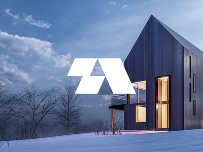 Arctic House - Brand Concept brand branding branding design home house interior letter letter a logo logos logotype minimal modern modular norway scandinavian tree typography vector wood