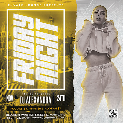 Night Club Flyer graphic design