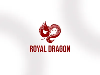 Royal Dragon Logo Design Red Finalized design dragon hosptial logo royal