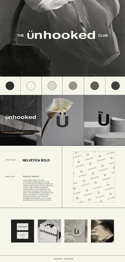 Unhooked — Modern Bath & Lifestyle Branding & Visual Identity