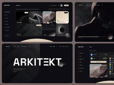 Arkitekt Dashboard & DEX dashboard dex elegant minimal ui