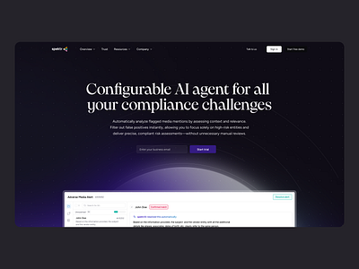 AI website saas landing page ai ai above the fold ai landingpage ai website website