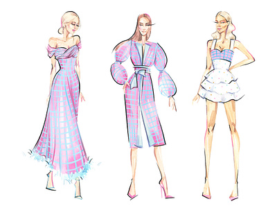 Fashion Design Sketches designer sketch fashion design watercoloring