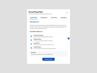 Terms & Privacy Policy - Booking Platform booking booking terms clean pop up flight booking flytktpolicy general policy onlinebooking policy page policy ui popup privacy policy privacyconsent terms privacy policy terms conditions terms page terms ux termsandconditions user experience useragreement ux design