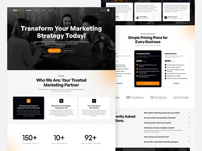 Digitink - Marketing Agency agency clean cool landigpage marketing marketingagency recreatable ui ux