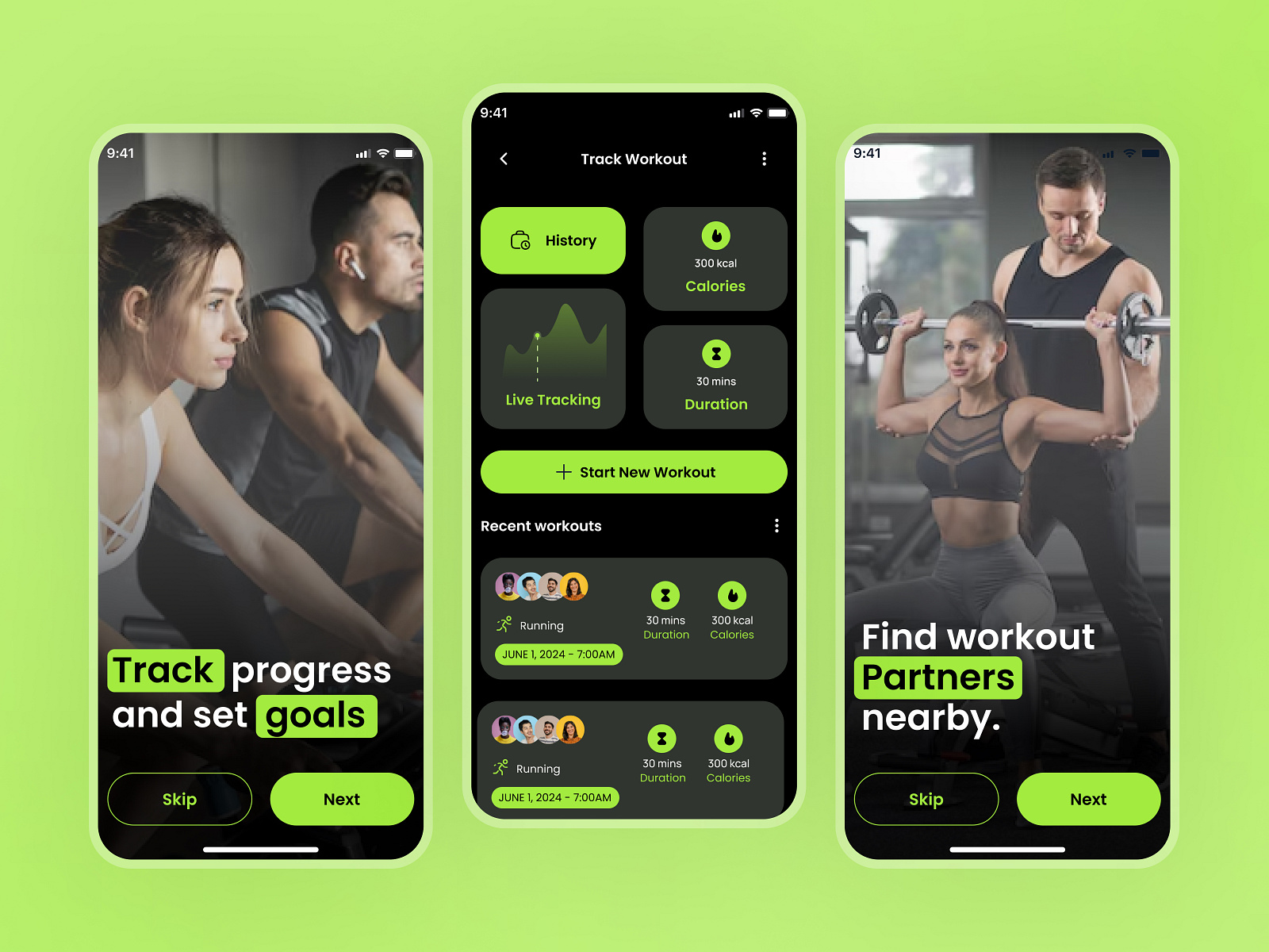 FitTrack App UI Design by Kaleem on Dribbble