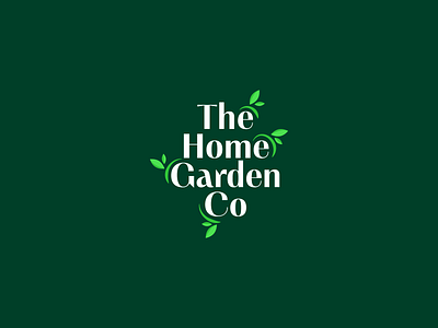 The Home Garden Co. Logo Design branding concept garden logo green logo home home logo illustration leaf leaf logo logo logo design minimal