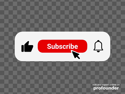 YouTube Like Bell and Subscribe Button Animation Maker Generator animation bell black branding button click design engage followers graphic design like red subscribe subscribed subscribers youtube