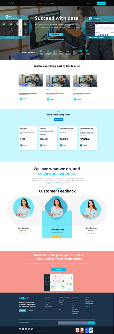 Dashify website landing page dashify website landing page ui ux website landing