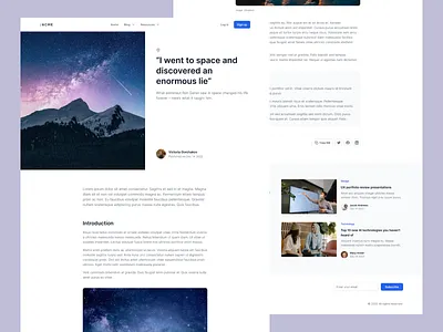 Minimal blog post layout app branding design graphic design illustration logo typography ui ux vector