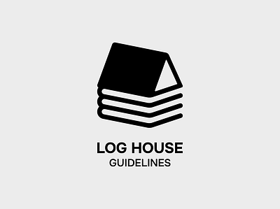 Log House book brand construction design graphic design loghouse logo logotype vector