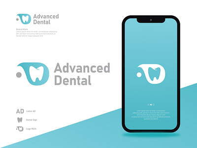 Logo Design, Advanced Dental Logo, Logos ad ad logo advanced dental branding clinic d dental dental logo dentist design flat graphic design illustration logo logo design logomark medical logo minimal monogram print design