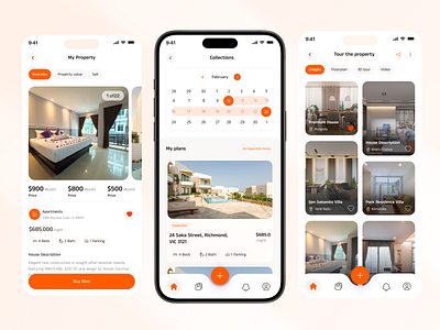 Real Estate Mobile App apartment app app design booking home house ios mobile mobile app mobile design properties property property app property invest real estate real estate app real estate investment realestate rental uiux