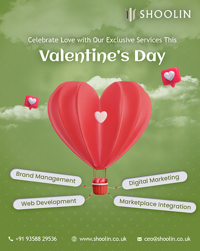 Valentine's Day - Shoolin Innovation Ltd. branding