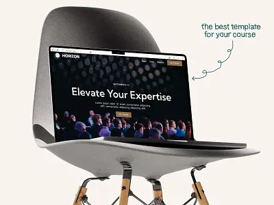 Educational course web design and Webflow template animation educational interaction template ui web webdesign webflow website