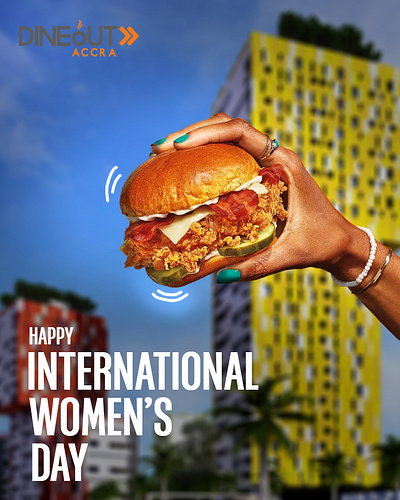 Dineout Accra women’s day poster branding deisgn poster design flyer flyers graphic design graphic designer