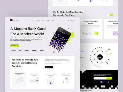 Card Banking Web Design