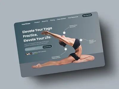 Kel Fitness- A Yoga Journey to Mental Clarity 3d animation branding graphic design logo motion graphics ui