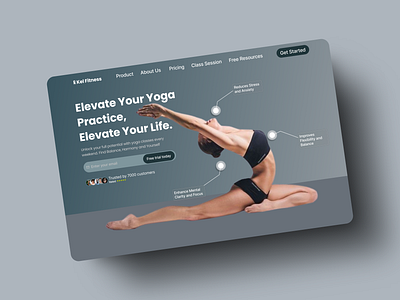 Kel Fitness- A Yoga Journey to Mental Clarity 3d animation branding graphic design logo motion graphics ui