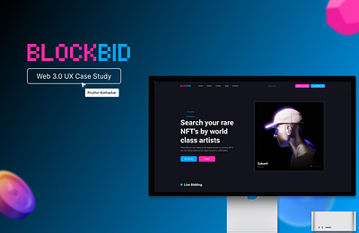 Web 3.0 NFT Website UI/UX Case Study | BLOCKBID adobexd bitcoin blockchain case study cta decentralized design etherium figma homepage nft product product design ui user experience user interface ux web3 web3.0 website