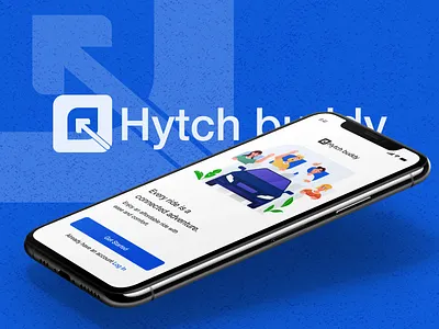 Hytch Buddy Brand Identity Design adobe illustrator brand identity design branding graphic design logistics logo logo design product design ridehailing ui