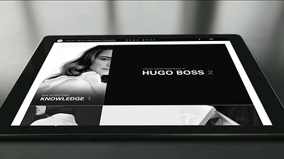 Hugo Boss Visual Merchandise E-learning Concept animation app design branding graficdesign imageconcept motion graphics ui ui design