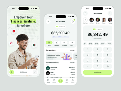 Finance Mobile App android app app design app designer app ui ux design banking app design banking app designer design figma figma uiux finance mobile app ios app mobile app mobile banking app modern app payment app payment app design saas app sajiburuxui