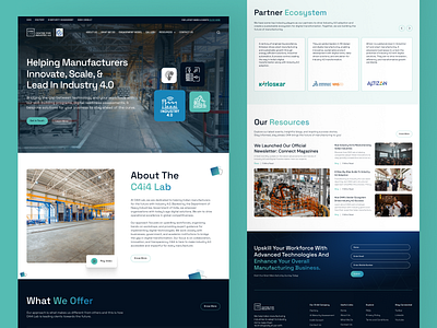 Industry 4.0 Website Design app branding design graphic design industry 4.0 ui user interface ux website