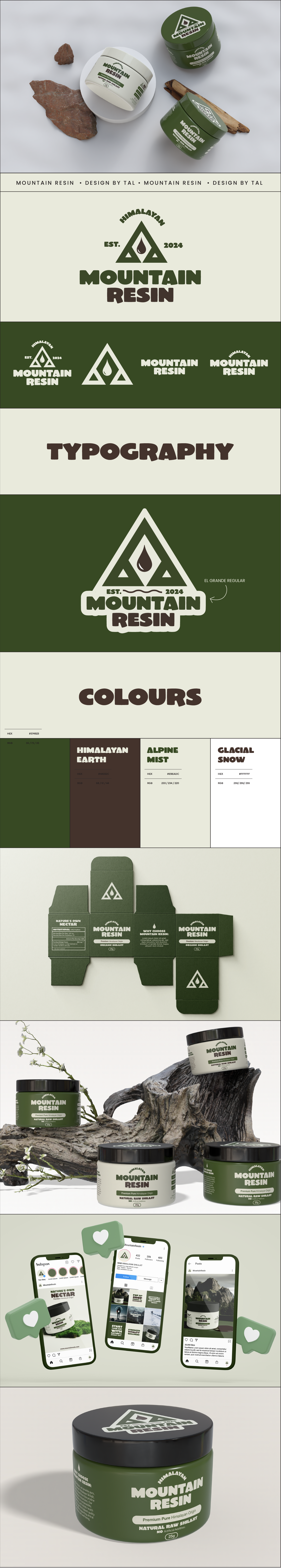 Mountain Resin Himalayan Shilajit Branding | Packaging Design beauty branding bespoke packaging design brand designer brand guidelines branding custom packaging design design graphic designer health and wellness branding health branding label design logo design packaging design packaging designer small business branding supplement branding supplement packaging supplements