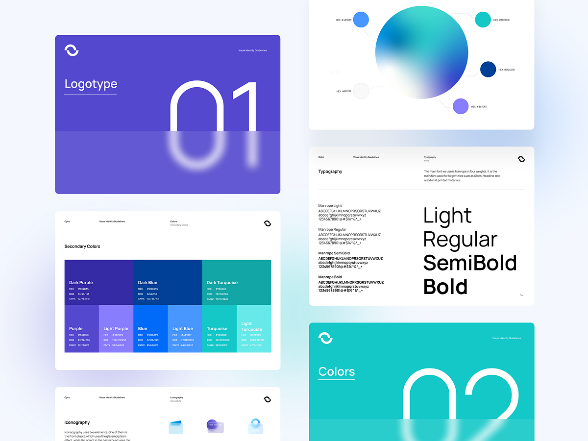 Optio: Brandbook by Damian Denis for Properly on Dribbble