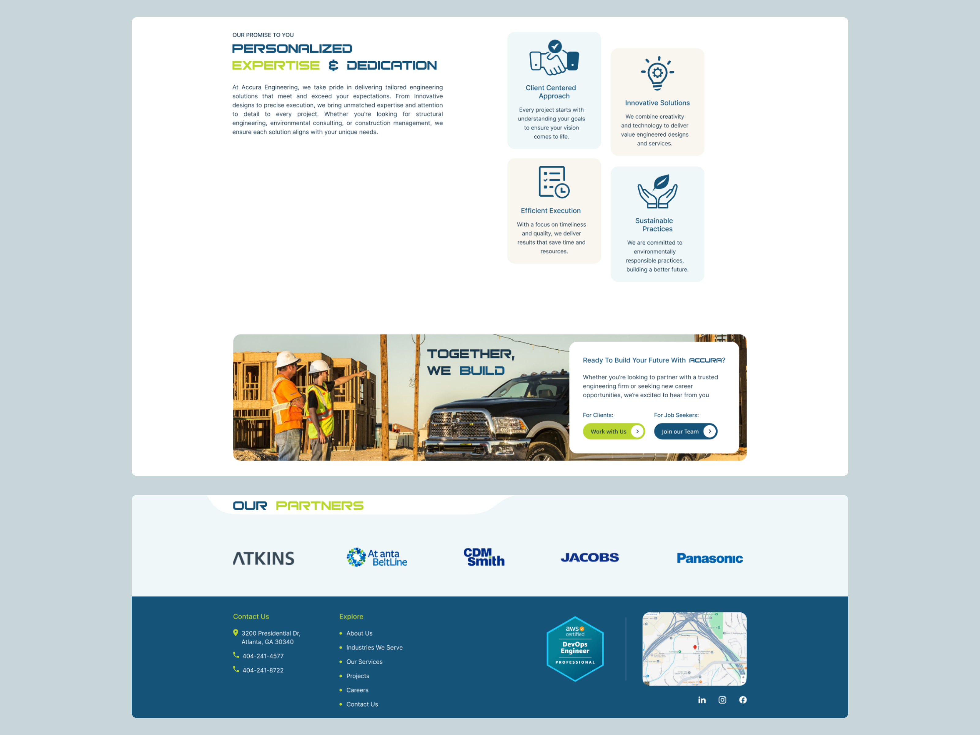 Example of Landing Page Design   Web & Mobile