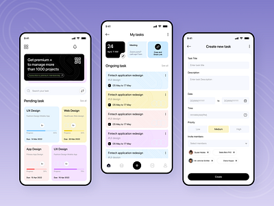 Mobile App design ui ux