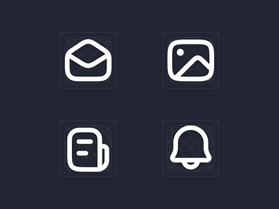 📩🌄📰🔔Quick Icon Design in figma 5 email figma icon design icons mingcute news notification photo