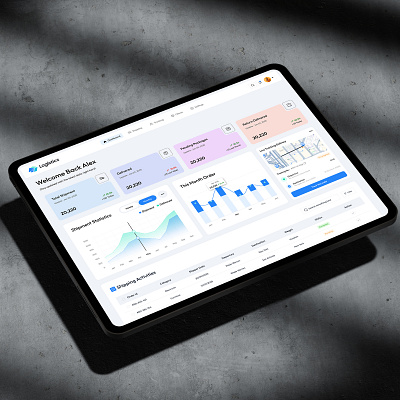 Parcel Delivery Dashboard courier dashboard delivery logistics map parcel parcel delivery dashboard product design shipment shipping track tracker tracking ui