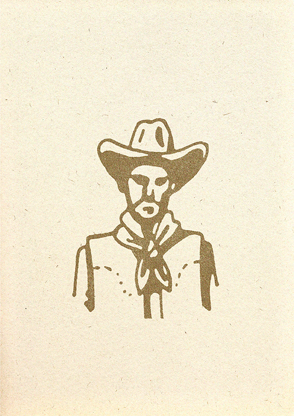 Pondering Rancher cowboy rancher sketch texas western