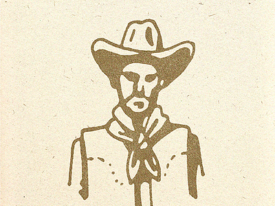 Pondering Rancher cowboy rancher sketch texas western