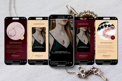 Jewelry branding, Instagram story templates instagram page design story templates