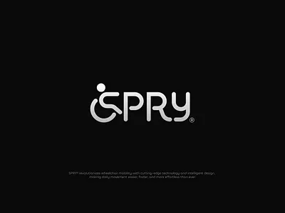 SPRY® - Disability Wordmark Concept accessibility clean disability disabled inclusion inclusive lettering lettermark logo logotype minimal mobility modern spry tech technology typo typography wheelchair wordmark