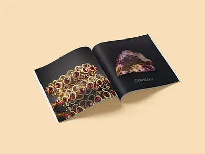 Jewelry magazine design logomark magazine